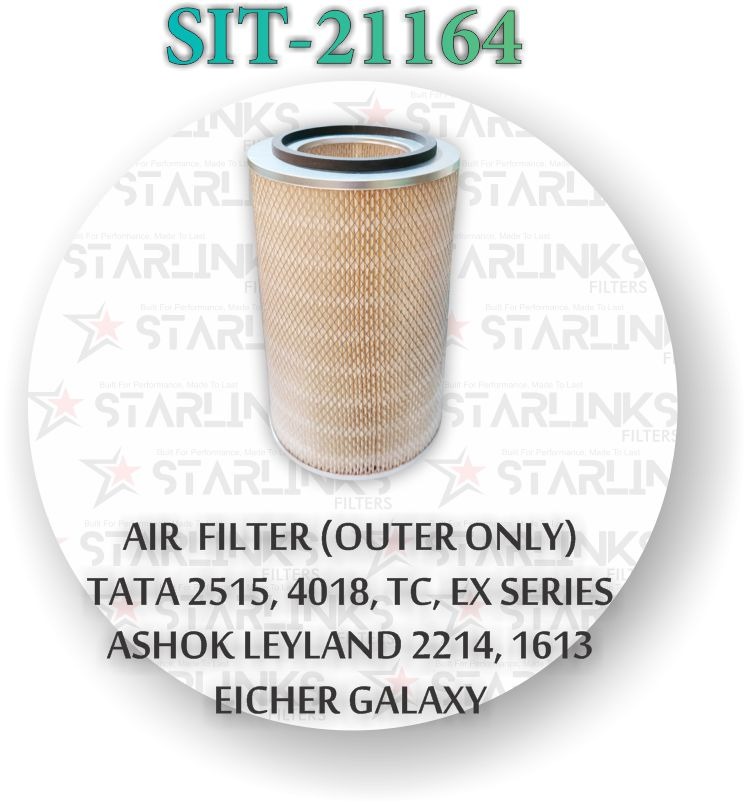 AIR FILTER OUTER ONLY TATA 2515 to 4018,TC,EX SERIES ASHOK LEYLAND 2214,1613 EICHER GALAXY
