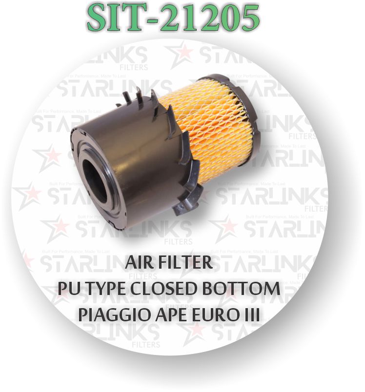 AIR FILTER APA EUROPE-III PU TYPE CLOSED BOTTOM