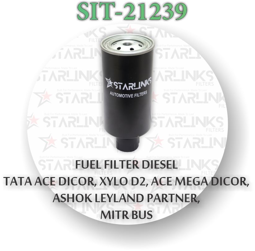 FUEL FILTER DIESEL FOR TATA ACE DICOR XYLO D2 TATA ACE MEGA DICOR ASHOK LEYLAND PARTNER MITR BUS