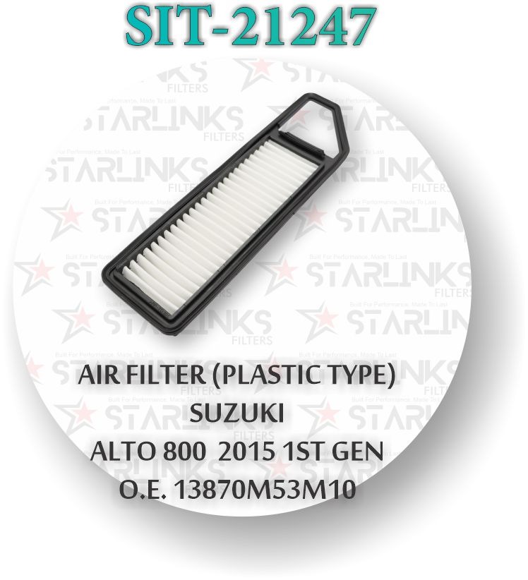 AIR FILTER ALTO 800 PLASTIS TYP2015 1ST GEN