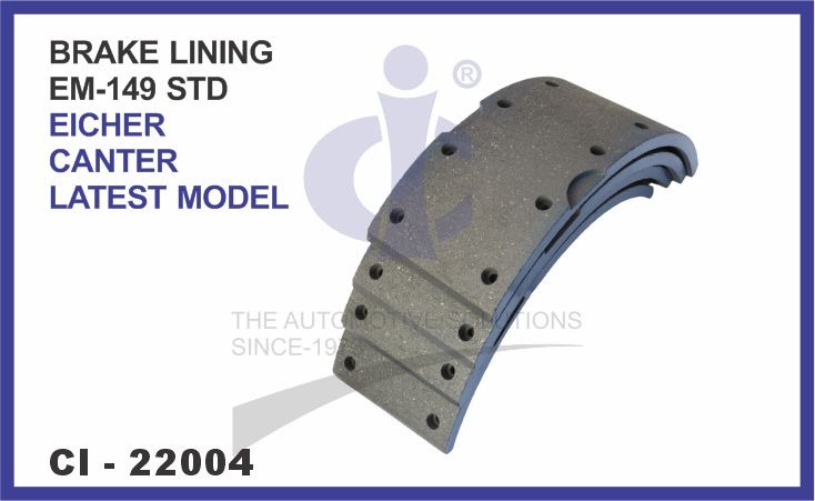 BRAKE LINING EICHER CANTER LATEST MODEL EM-149 (STD)