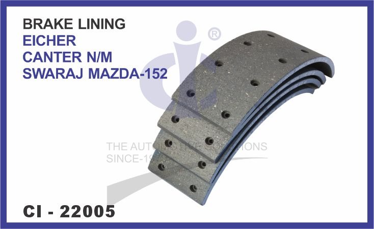BRAKE LINING EICHER CANTER N/M SWARAJ MAZDA-152