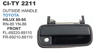 OUTSIDE HANDLE TOYOTA HILUX 89-95 FRONT LH