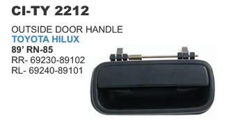 OUTSIDE DOOR HANDLE TOYOTA HILUX REAR LH