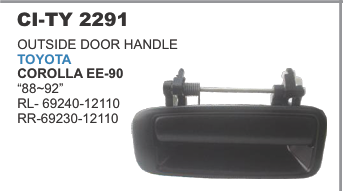 OUTSIDE DOOR HANDLE COROLLA EE-90 REAR LH