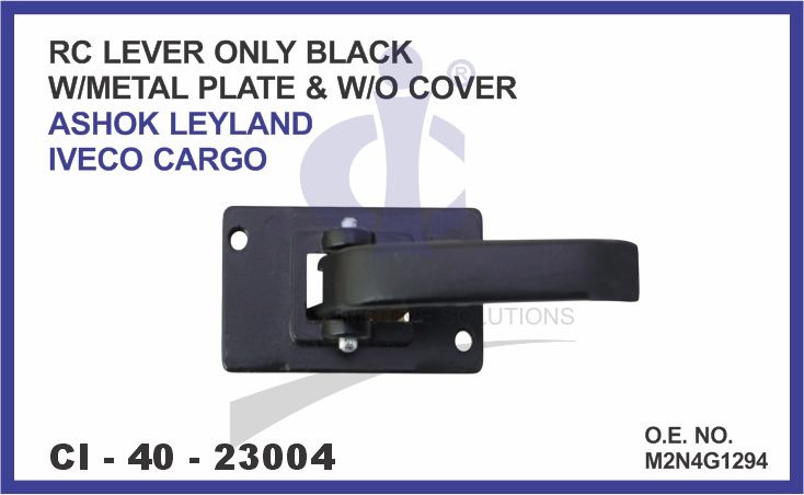 RC LEVER ONLY BLACK W/METAL PLATE & W/O COVER ASHOK LEYLAND IVECO CARGO