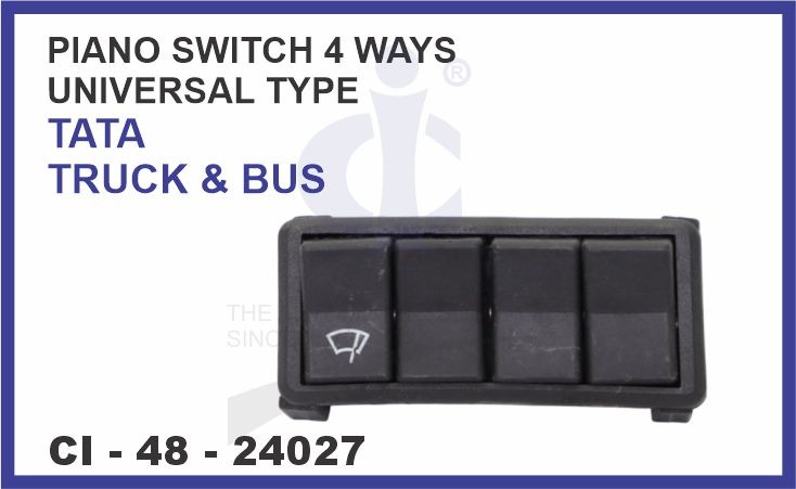 PIANO SWITCH 4 WAYS TATA TRUCK (UNIVERSAL TYPE)