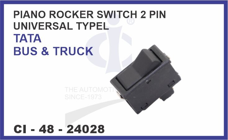 PIANO ROCKER SWITCH 2 PIN TATA TRUCK