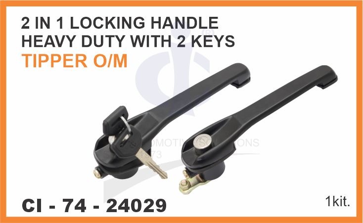 2 IN 1 LOCKING HANDLE (HEAVY DUTY) WITH 2 KEYS TATA TIPPER O/M