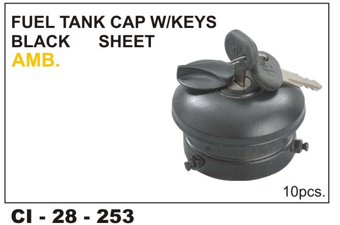 P.T.CAP AMB. FULL BLACK.(SHEET)
