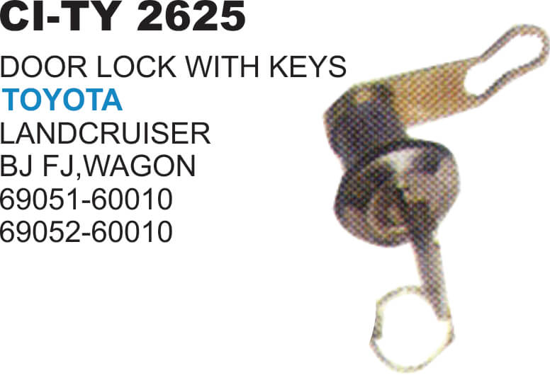DOOR LOCK WITH KEYS LANDCRUISER BJ FJ,WAGON