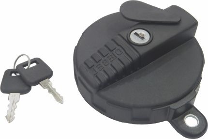 P.T.CAP WI/KEYS PVC KENT DIESEL W/SIDE HOLE