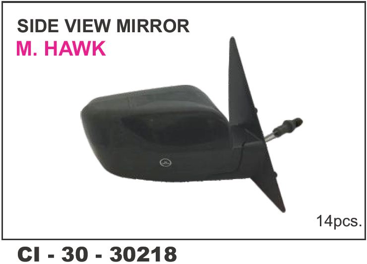 SIDE VIEW MIRROR M-HAWK CABLE LH