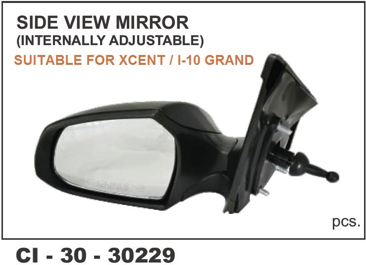 SIDE VIEW MIRROR XCENT,I-10 GRAND ADJUSTABLE LH