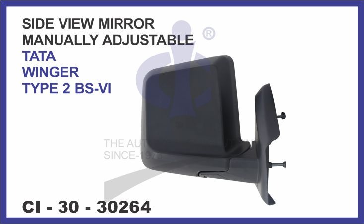 SIDE VIEW MIRROR MANUALLY ADJUSTABLE TATA WINGER TYPE-2 BS-6