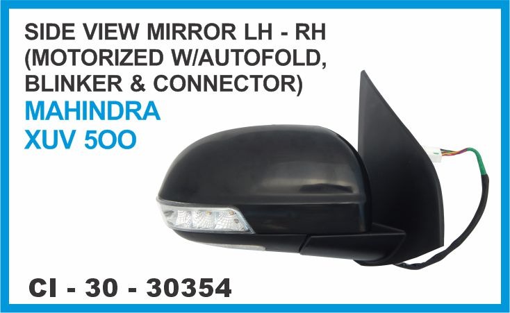 ORVM XUV 500 MTRIZED W/AUTOFOLD, BLNKR,CNNCTR LH