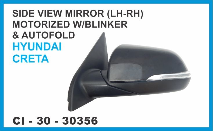 SIDE VIEW MIRROR CRETA W/BLINKER AUTO FOLD LH