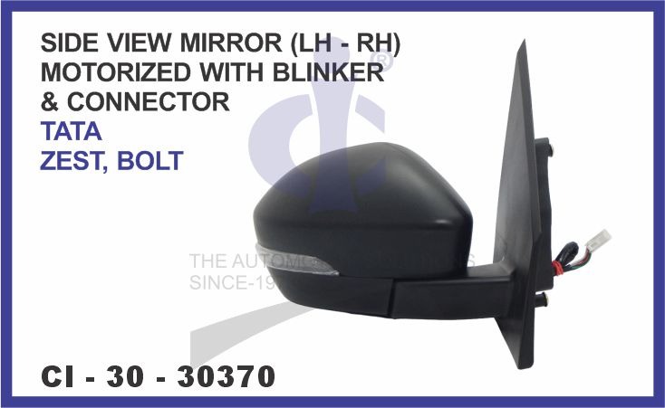 SIDE VIEW MIRROR TIAGO MOTORIZED W/BLINKER & CONNECTOR LH