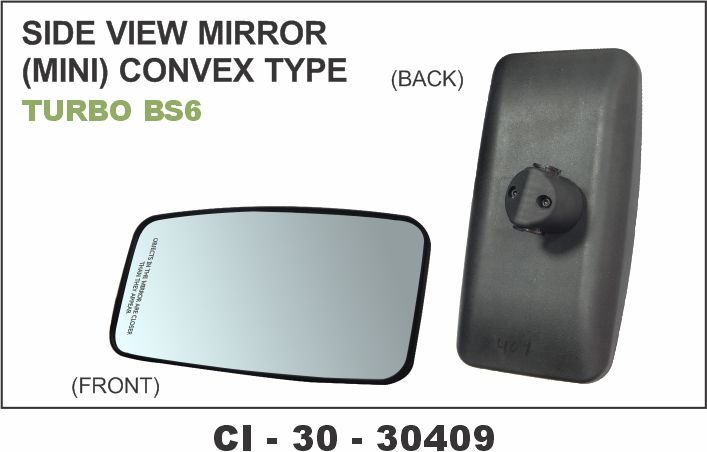 SIDE VIEW MIRROR (MINI) CONVEX TURBO BS6