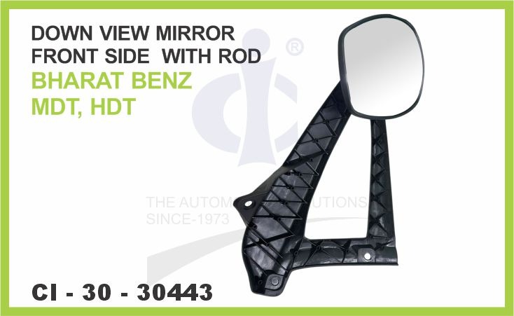 DOWN VIEW MIRROR FRONT SIDE BHARAT BENZ TRUCK