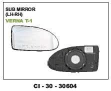 SUB MIRROR VERNA OLD LH