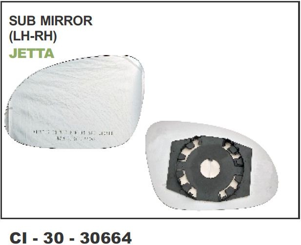 SUB MIRROR JETTA LH