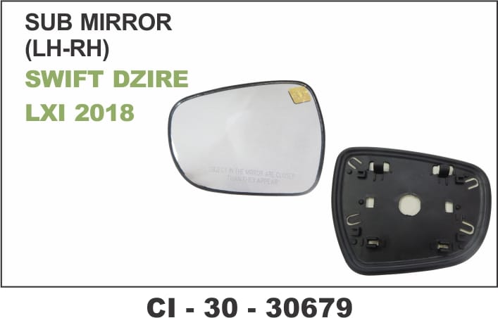 SUB MIRROR DZIRE LXI 2018 LH