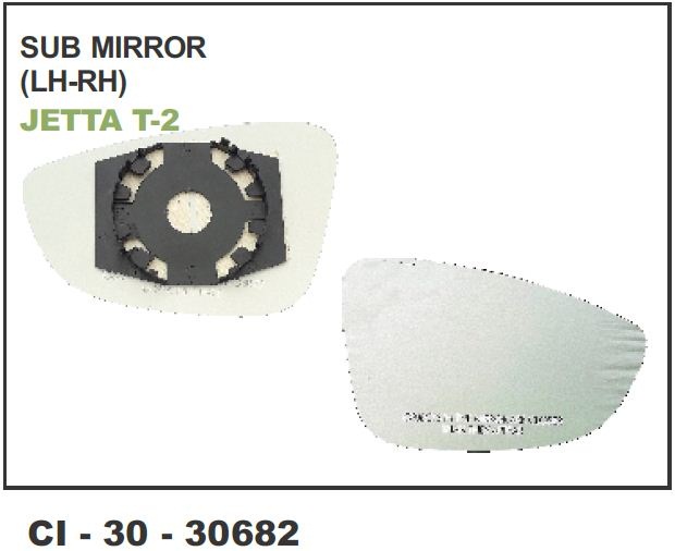 SUB MIRROR JETTA T-2 LH