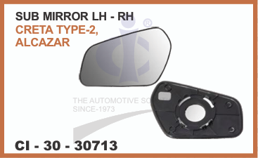SUB MIRROR (LH-RH) HYUNDAI CRETA TYPE-2, ALCAZAR LH