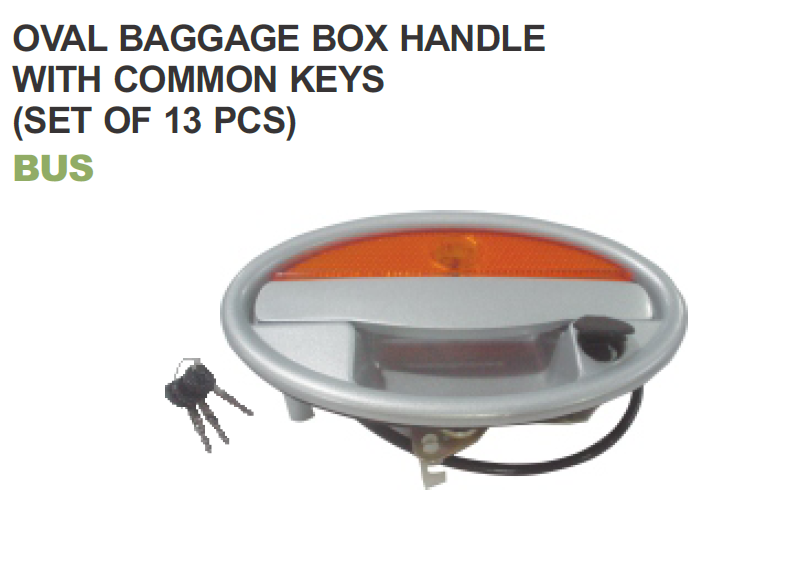 OVAL BAGGAGE HANDLE W/COMMON KEYS SET 0F 13 KEYS