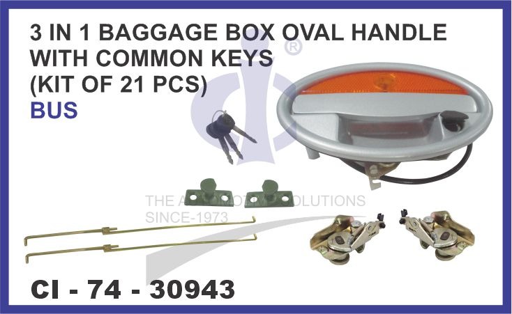 3 IN 1 BAGGAGE BOX OVAL HANDLE WITH COMMON KEYS (KIT OF 21 PCS) BUS
