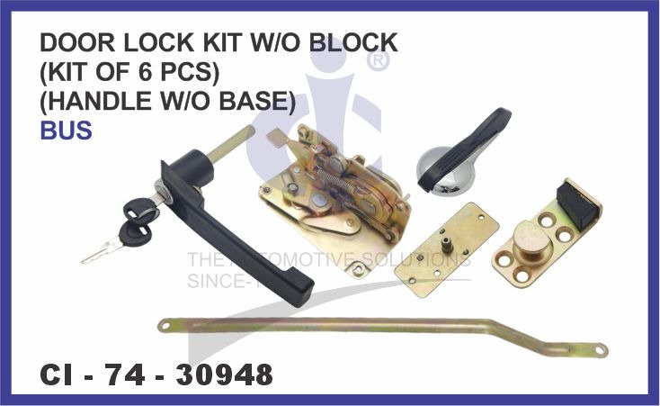 DOOR LOCK KIT W/O BLOCK (KIT OF 6 PCS) (HANDLE W/O BASE) BUS LH