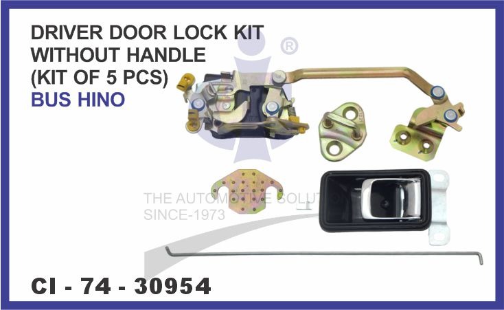DRIVER DOOR LOCK KIT WITHOUT HANDLE (KIT OF 5 PCS) BUS HINO