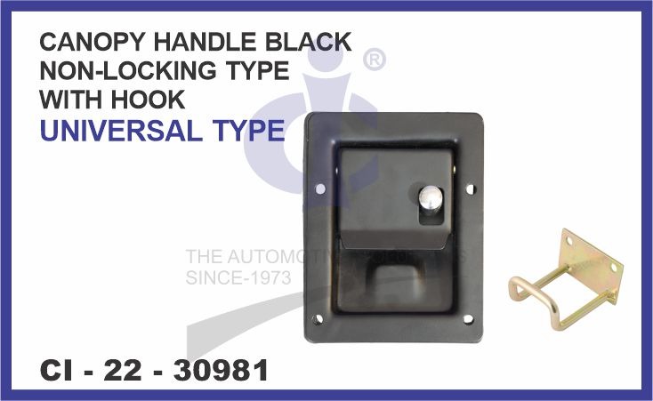 CANOPY HANDLE BLACK NON-LOCKING TYPE & WITH HOOK UNIVERSAL