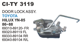 DOOR LOCK ASSY. HILUX FRONT