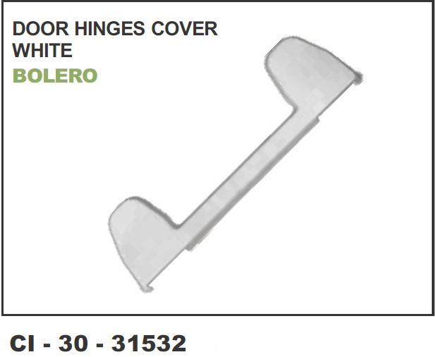 DOOR HINGES COVER BOLERO WHITE