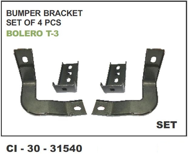 BUMPER BKT BOLERO T-3 SET OF 4 PCS