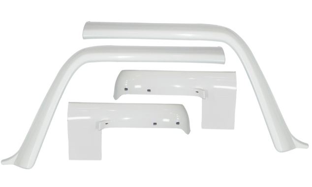 FENDER LINING BOLERO CAMPER WHITE RR 4PCS