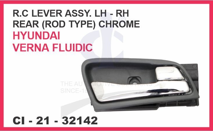 R.C LEVER ASSY. REAR (ROD TYPE) CHROME LH - RH HYUNDAI VERNA FLUIDI