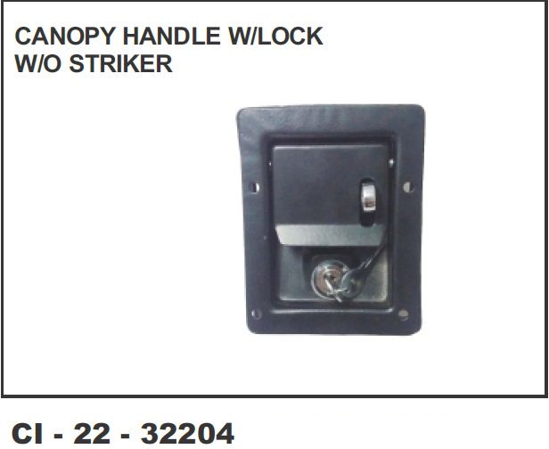 CANAPY HANDLE W/ LOCK W/O STRIKER