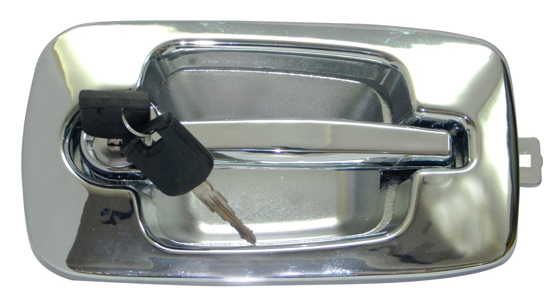 O.H.NAVISTAR W/COVER W/KEY CHROME LEFT