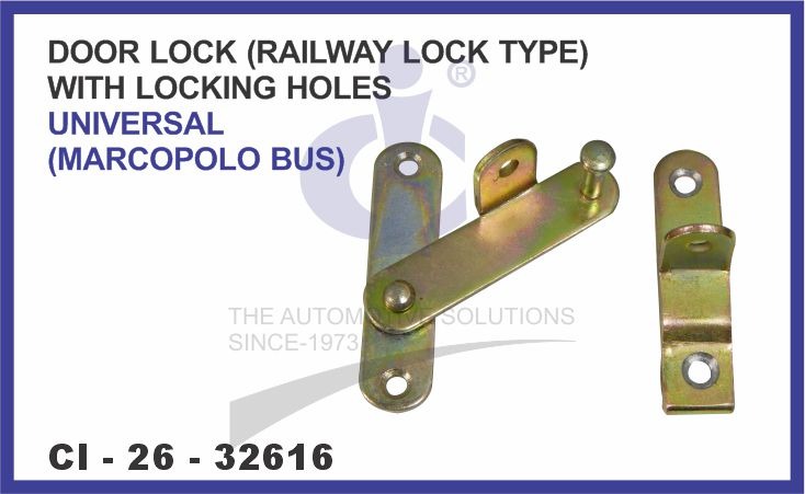 DOOR LOCK(RAILWAYLOCK) WILOCKING HOLES UNIVERSAL (SET OF 2PCS)