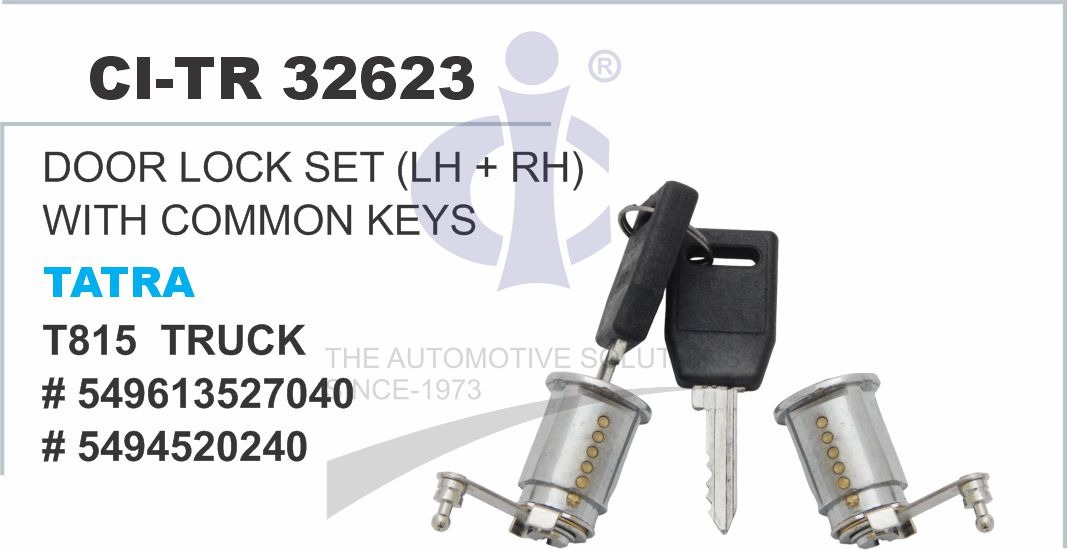 DOOR LOCK SET (LH+RH) WITH COMMON KEYS TATRA T81