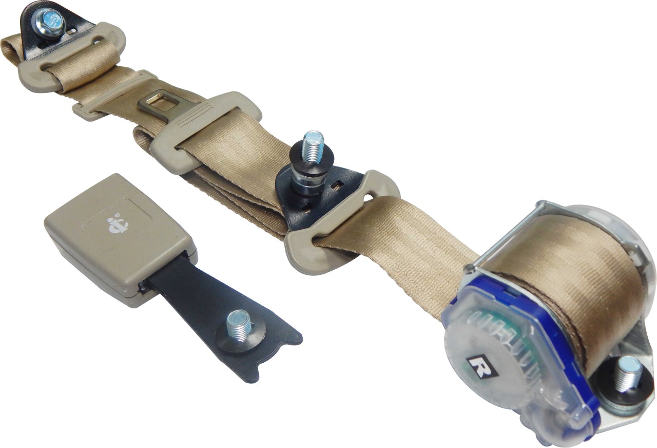 RETRACTABLE SEAT BELT WAGON-R,SWIFT,ALTO,CELERIO ETC BEIGE 3 POINT LH