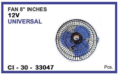 FAN 8''INCH 12V UNIVERSAL