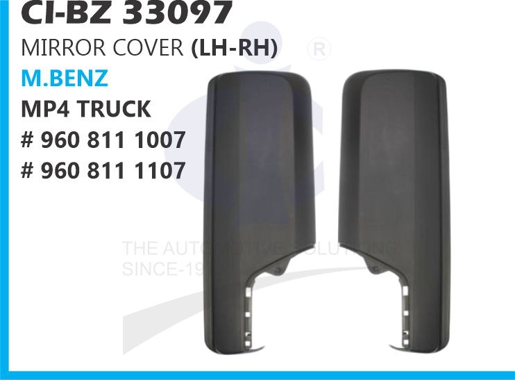 MIRROR COVER (LH-RH) BIG BLACK M.BENZ MP4 TRUCK