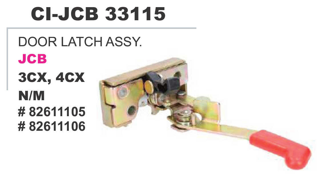 DOOR LOCK ASSY JCB 3CX,4CX LH
