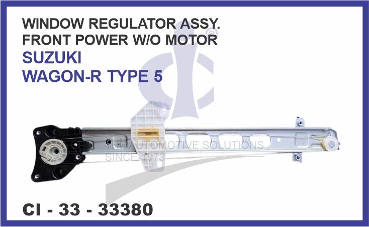 WINDOW REGULATOR ASSY. FRONT POWER W/O MOTOR SUZUKI WAGON-R TYPE