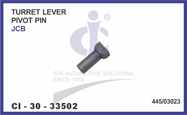 TURRET LEVER PIVOT PIN JCB O.ENO 445/03023