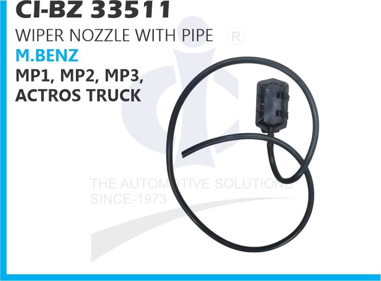 WIPER NOZZLE WITH PIPE M.BENZ ACTROS MP1, MP2, MP3 TRUCK